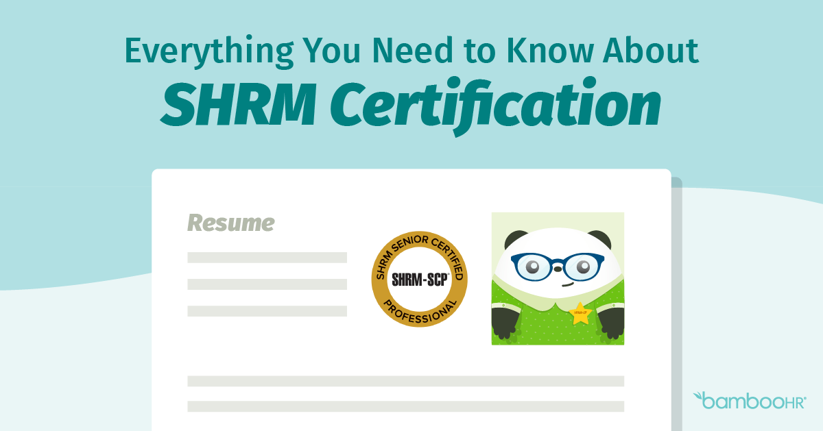 Everything You Need To Know About SHRM Certification | BambooHR