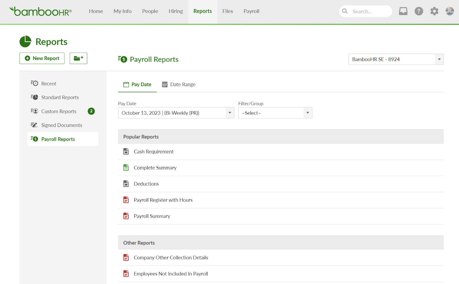 Payroll Reporting In BambooHR | Product Updates | BambooHR