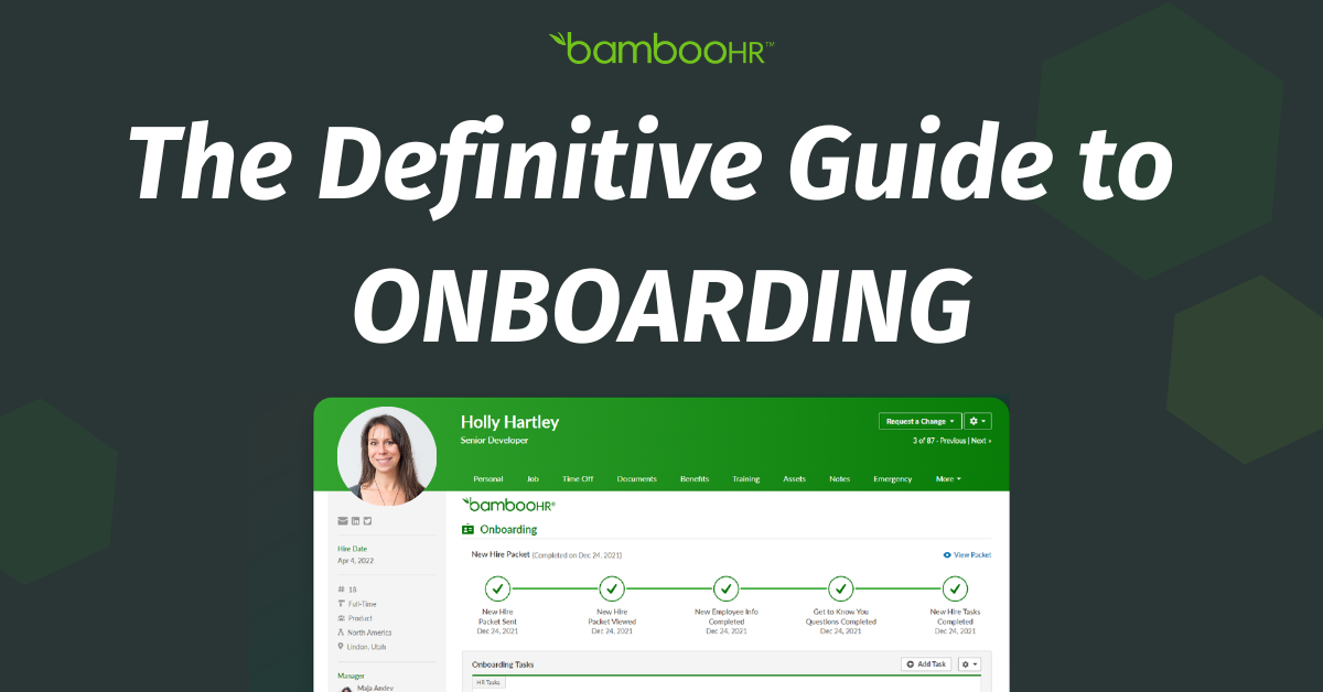 The Definitive Guide To Onboarding | BambooHR